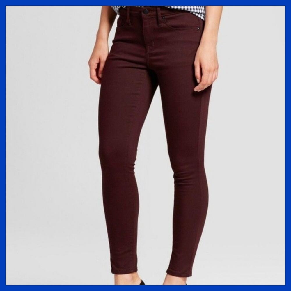 High Rise Skinny Power Stretch 0 25 Regular Pants 26 Waist Ankle Jegging